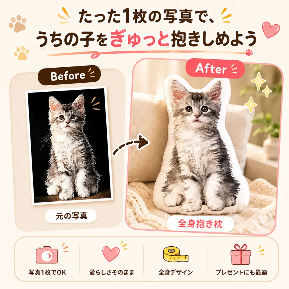 オリジナル クッション 抱き枕