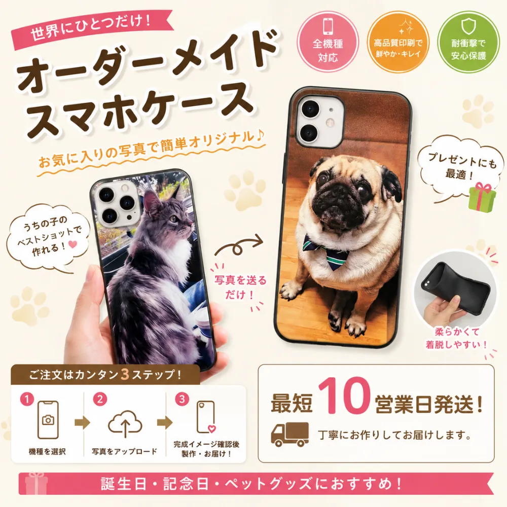オーダーメイドスマホケース