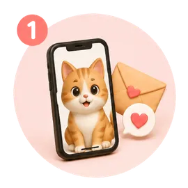 スマートフォンから写真を送るイメージ