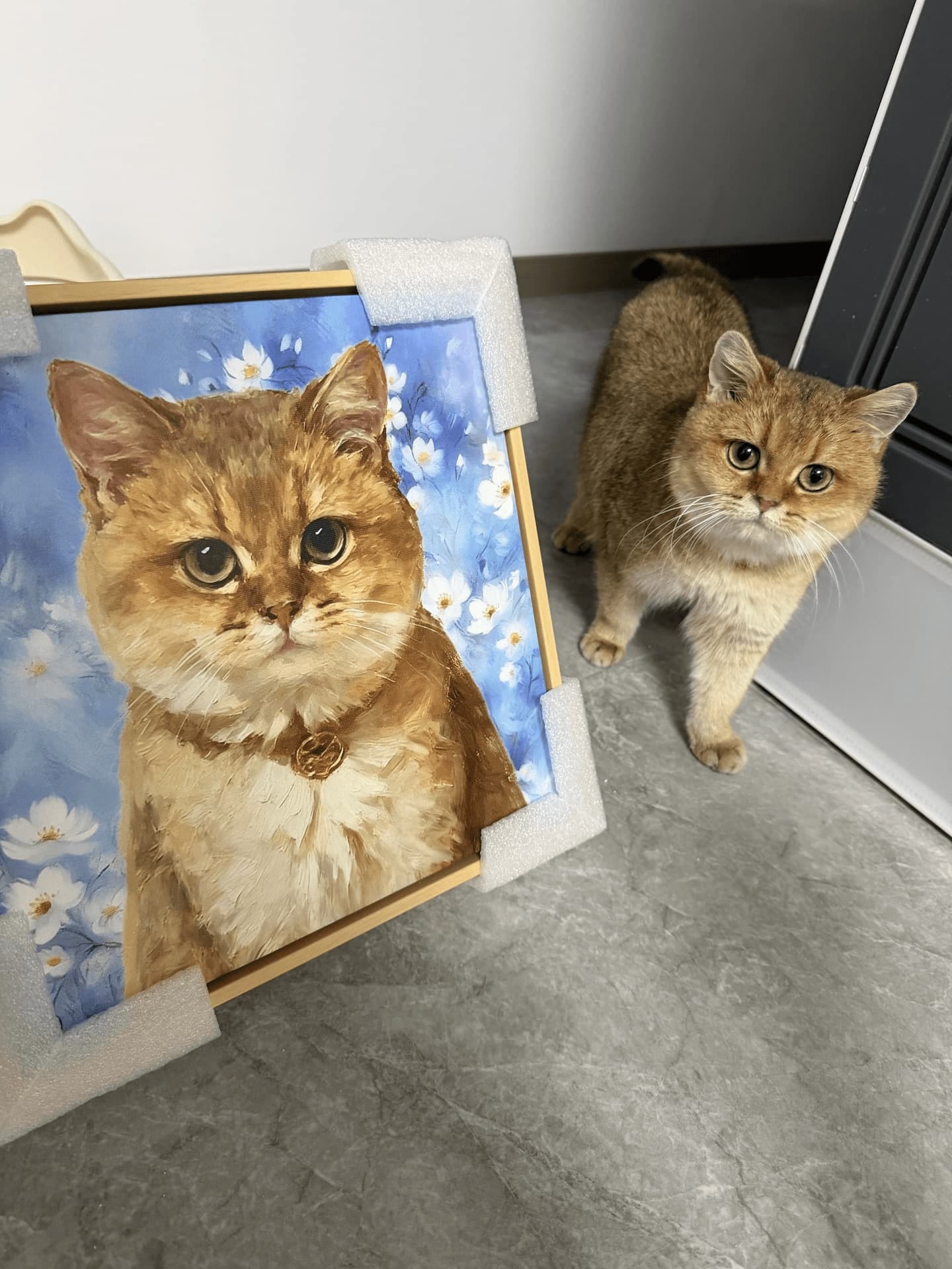 油絵風キャンバスアート