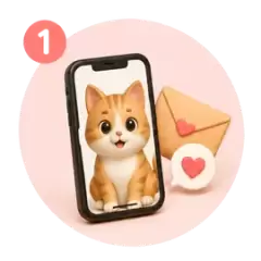 スマートフォンから写真を送るイメージ