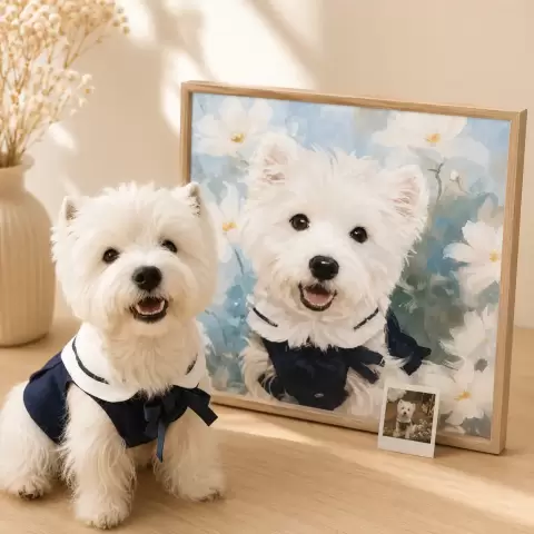 油絵風アートポスター